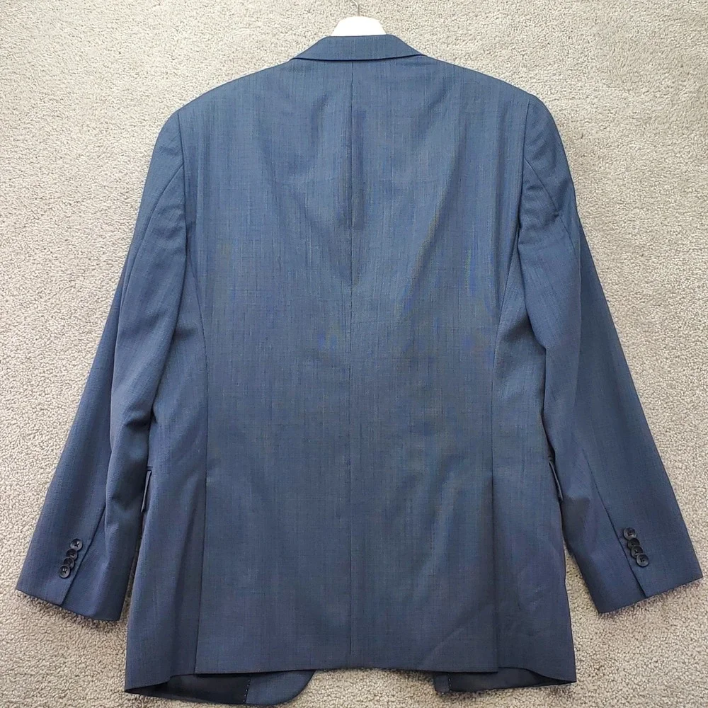 Hart Schaffner Marx Mens 42R Blue Two Button Suit‎ Jacket Blazer Sport Coat